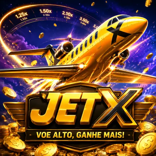 Nave do JetX em rodada de multiplicador crescente