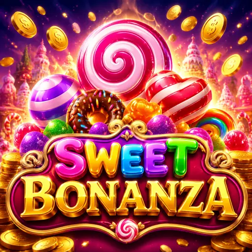 Ícone do slot Sweet Bonanza com frutas e doces coloridos